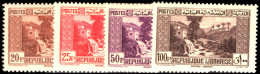 Lebanon 1937-40 Top 4 Values Lightly Mounted Mint. - Unused Stamps