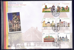 UNO Wien 2009 - UNESCO-Welterbe, 3-Länder-FDC Mit 597 - 598 - FDC