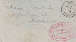 LETTRE EXPEDIEE PAR UN SOLDAT DU 90e D'INFANTERIE 2e SECTION 6eme ESCOUADE BASE A  AZAY LE RIDEAU 37 - Guerre Mondiale (Première)