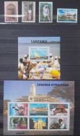 Tanzania 2009, Zanzibar Attractions, Two MNH S/S And Stamps Set - Tansania (1964-...)