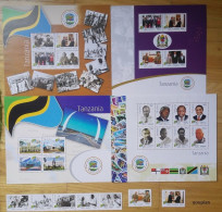 Tanzania 2011, 50th Anniversary Of Independence, Four MNH S/S, Stamps Strip And Stamps Set - Tansania (1964-...)