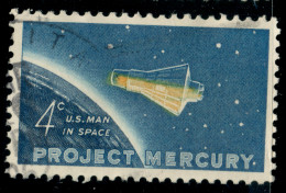 USA - 1962 Mi 822 Projekt Mercury - SPACE KOSMOSS - Gebraucht