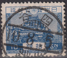 1926 Japan  Kaiser Hirohito (Showa Era ° Mi:JP 179, Sn:JP 196, Yt:JP 193, Nagoya Castle - Blue - Gebraucht