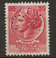 Timbre Italie Perforé C7 - 1946-47 Corpo Polacco