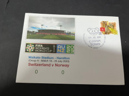 23-2-2024 (1 Y 4) 4 Covers - FIFA Women's Football World Cup 2023 - Switzerland Matches - Andere & Zonder Classificatie