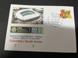 23-2-2024 (1 Y 4) 4 Covers - FIFA Women's Football World Cup 2023 - South Korea Matches - Sonstige & Ohne Zuordnung