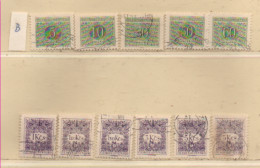 Tschechoslowakei 1963 MiNr.: P79B-P83; P85B-P87B; P90B Porto Gestempelt 11 Marken/Varianten Chechoslovakia Used - Impuestos