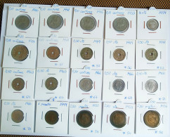 Lote De 20 Monedas Franco De Varios Valores Y Fechas - Sonstige & Ohne Zuordnung