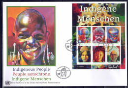 UNO Wien 2009 - Indigene Menschen, FDC Mit Block 25 - FDC