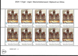 Nederland 2024-1 Orgel Organ: Maarschallkerweerd  Sheetlet  Postfris/mnh/sans Charniere - Ongebruikt