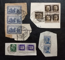 Italy Postmarks Milan Used Stamps On Papers Classic - Used