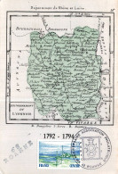 K2202 - Département De RHÔNE Et LOIRE - Carte Semi Moderne - Other