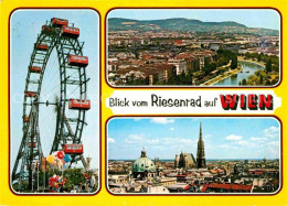 72833808 Wien Stadtbild Mit Kirche Riesenrad Wien - Autres & Non Classés