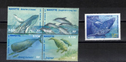 MAYOTTE   Timbres  Neufs ** Vers  2000 ( Ref  450 A ) Faune -  Protection Des Cétacés - Neufs