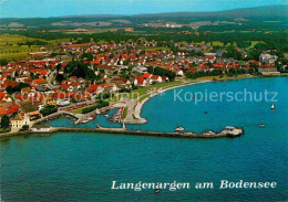 72833638 Langenargen Bodensee Ansicht Mit Der Neuen Uferpromenade Hafen Fliegera - Langenargen