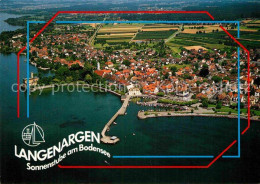 72833571 Langenargen Bodensee Hafen Fliegeraufnahme Langenargen - Langenargen