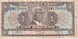 BILLETE DE HAITI DE 1 GOURDE DEL AÑO 1973 (BANK NOTE) - Haiti