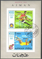 Ajman Mexico 1968 Athletisme Track And Field (A51-443b) - Verano 1968: México