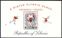 Liberia Grenoble 68 MNH ** Neuf SC (A51-335) - Inverno1968: Grenoble