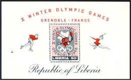 Liberia Grenoble 68 MNH ** Neuf SC (A51-335) - Winter 1968: Grenoble