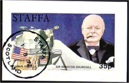 Staffa Scotland Churchill Lunar Landing (A51-267a) - Sir Winston Churchill