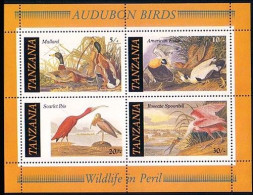 Tanzanie Audubon Birds Oiseaux MNH ** Neuf SC (A51-59a) - Tansania (1964-...)
