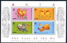 Hong Kong Year Of The Ox Année Du Buffle MNH ** Neuf SC (A51-878) - Ferme