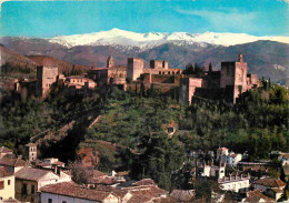 Espagne - Espana - Andalucia - Granada - Vista General De La Alhambra Y Sierra Nevada - Espana - CPM - Voir Scans Recto- - Granada
