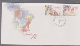 Australia 1987 Christmas X 2 FDC APM Maroochydore South - Brieven En Documenten