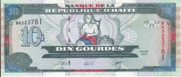 BILLETE DE HAITI DE 10 GOURDES DEL AÑO 2000 SIN CIRCULAR (UNC) (BANK NOTE) - Haïti
