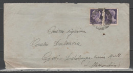 ITALIA 1945 - Lettera Con Testo Con Imperiale Luogotenenza 1 L. (Novara) X2 - Marcophilia