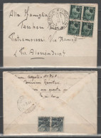 ITALIA 1946 - Lettera Con Testo Con Democratica 60 C. Quartina E 40 C. X2 - Storia Postale