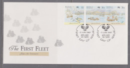 Australia 1987 First Fleet - Teneriffe First Day Cover - Adelaide SA - Cartas & Documentos