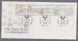 Australia 1987 First Fleet - Departure First Day Cover - Adelaide SA - Briefe U. Dokumente