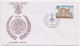 Grand Masonic Lodge Of Free & Accepted Masons Of Philippines, Freemasonry, Dr Jose P Rizal, Physician, FDC Philippines - Freemasonry
