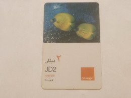 JORDAN-(JO-ORA-REF-0031)-fish Sea Yellow-(Card-plastic)-(78)-(JD2)-(59-35-35-24-49-87-92)-(?)-used Card - Giordania