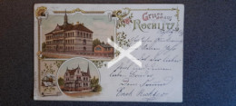 GRUSS AUS ROCHLITZ OLD POSTCARD SAXONY GERMANY 1898 - Rochlitz