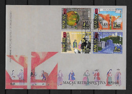 1999 Joint Macau And Portugal, FDC MACAU WITH 4 STAMPS: Retrospective - Emissions Communes