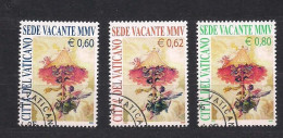 Vatican Vatikaan 2005 Yvertn° 1374-1376 (°) Oblitéré Cote 10 € Sede Vacante - Oblitérés