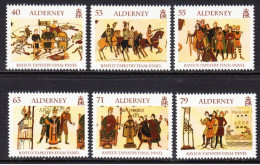 2014 Alderney Bayeaux Tapestry  Complete Set Of MNH @ BELOW FACE VALUE - Alderney