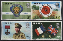 Jersey 1971 50 Jahre Britische Legion 53/56 Postfrisch - Jersey