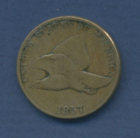 USA Flying Eagle Cent 1857, KM 85 Sehr Schön (m2380) - 1856-1858: Flying Eagle (Aigle Volant)