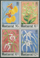 Montserrat 1985 Pflanzen Blumen Orchideen 568/71 ZD Postfrisch - Montserrat