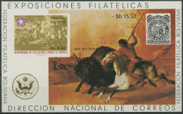 Bolivien 1976 Unabhängigkeit Amerika Gemälde Block 68 Postfrisch (C97384) - Bolivia