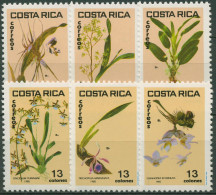 Costa Rica 1985 Pflanzen Blumen Orchideen 1253/58 Postfrisch - Costa Rica
