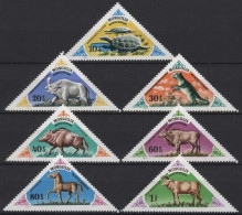 Mongolei 1977 Prähistorische Tiere 1065/71 Postfrisch - Mongolei