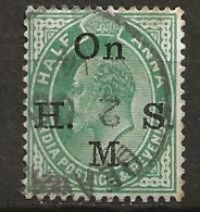 Timbre Inde Service Le Roi George VII 1903 - Timbres De Service