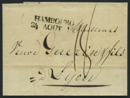 HAMBURG 1808, HAMBOURG. 4., L2 Auf Brief Nach Lyon, Pracht - Préphilatélie