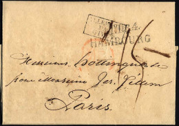 HAMBURG - THURN UND TAXISCHES O.P.A. 1819, TT.R.4 HAMBOURG, L2 Auf Brief Nach Paris, Transitstempel, Pracht - Prephilately