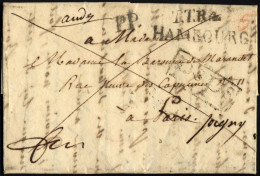 HAMBURG - GRENZÜBERGANGSSTEMPEL 1820, PS PS, R1 Auf Brief Von Hamburg (L2 T.T.R.4 HAMBOURG) Nach Paris, Diverse Weitere  - Prephilately